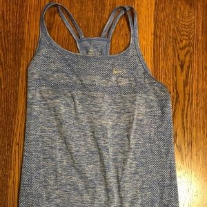 Blue Nike Dri Fit Running Tank